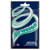 Gumy do żucia, lizaki, dropsy - Airwaves Menthol & Eucalyptus Bezcukrowa guma do żucia 29 g (21 sztuk) - miniaturka - grafika 1