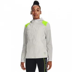 Damska kurtka do biegania Under Armour UA Run Anywhere Anojacket - biała - Kurtki damskie - miniaturka - grafika 1