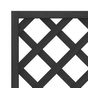 Donica z trejażem, czarna, lite drewno jodłowe Lumarko! - Donice - miniaturka - grafika 8