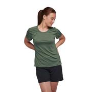 Koszulki i topy damskie - Damska koszulka Black Diamond Lightwire Tech T-shirt laurel green - M - miniaturka - grafika 1