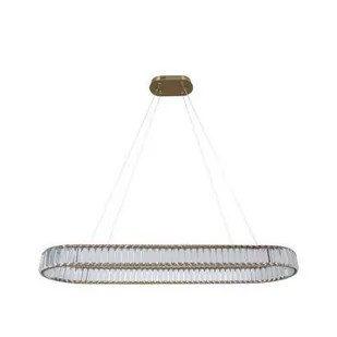 Klasyczny Żyrandol ZŁOTY RING 100 osadzony pięknymi kryształami K9 Ø100CM 22710 - Lampy sufitowe - miniaturka - grafika 1