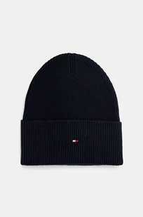 Tommy Hilfiger czapka z domieszką kaszmiru kolor granatowy z cienkiej dzianiny AW0AW16637 - Czapki damskie - miniaturka - grafika 1