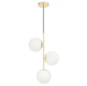 Lampy sufitowe - NOWOCZESNA LAMPA WISZĄCA KLASYCZNE ZŁOTO STELVIO W3 - miniaturka - grafika 1