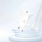 Ładowarki do telefonów - Ładowarka sieciowa Dudao PD20W GaN USB-C Szybkie ładowanie Power Delivery - Biała - miniaturka - grafika 1