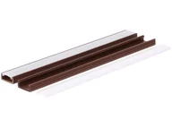Taśmy LED - Profil LED PCV Line Slim (16x7) brązowy z osłoną mleczną 3m - miniaturka - grafika 1