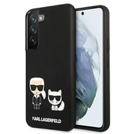 Etui i futerały do telefonów - Karl Lagerfeld KLHCS22SSSKCK S22 S901 hardcase czarny/black Silicone Karl & Choupette KF000908-0 - miniaturka - grafika 1