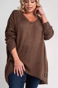 Brązowy Sweter MEGI - Tono - Swetry damskie - miniaturka - grafika 1