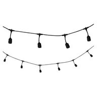 Lampy ogrodowe - Polux Sznur do girlandy ogrodowej 10 żarówek gwint E27 bez żarówek 308788 - miniaturka - grafika 1