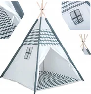 Namioty i tipi dla dzieci - Namiot TIPI dla dzieci WIGWAM domek OKNO iglo XXL - miniaturka - grafika 1