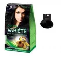 Chantal Variete Color Permanent Color Cream farba trwale koloryzująca 1.0 Czarny 50g - Farby do włosów i szampony koloryzujące - miniaturka - grafika 1