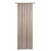 Zasłony - Zasłona z taśmą YORK 140 x 260 cm cappuccino - miniaturka - grafika 1