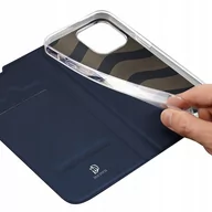 Etui i futerały do telefonów - Dux Ducis Skin Pro kabura etui pokrowiec z klapką iPhone 14 Pro Max niebieski - miniaturka - grafika 1