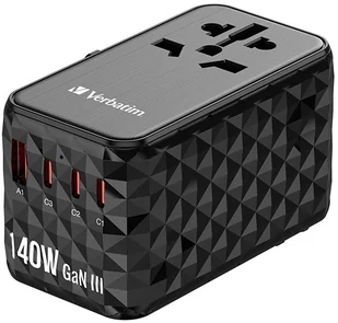 Verbatim Uniwersalny adapter podróżny UTA-10 GaN III USB-C PD 140W QC - Ładowarki do telefonów - miniaturka - grafika 5