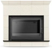 Piece i kotły grzewcze - Piec kominek kaflowy z żeliwnym wkładem i cokołem MALLORCA by HIGHER - miniaturka - grafika 1