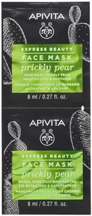 Apivita Apivita Express Beauty Opuncja - nawilżająco-kojąca maseczka do twarzy 2x8ml - Maseczki do twarzy - miniaturka - grafika 1