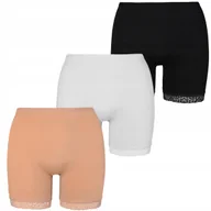 Majtki damskie - 3X MAJTKI DAMSKIE REFORMY SZORTY BAWEŁNIANE NOGAWKI KORONKOWE MORAJ 4XL - miniaturka - grafika 1