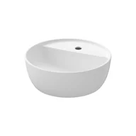 Umywalki - Umywalka nablatowa Cersanit Moduo 40 cm okrągła biały połysk K116-153 - miniaturka - grafika 1
