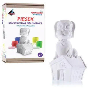 Genialny dzieciak. Malowanka sensoryczna Piesek - Askato - Zabawki kreatywne - miniaturka - grafika 1