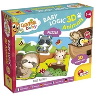 Gry planszowe - Carotina Baby - Logic 3D Zwierzęta Lisciani - miniaturka - grafika 1