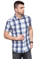 Koszule męskie - Wrangler, Koszula męska, Ss 1Pkt Shirt Patriot Blue W5860Nq5H, rozmiar S - miniaturka - grafika 1