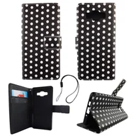 Etui i futerały do telefonów - Etui na telefon komórkowy Etui na telefon komórkowy Samsung Galaxy A5 2015 Polka Dot Black White - miniaturka - grafika 1