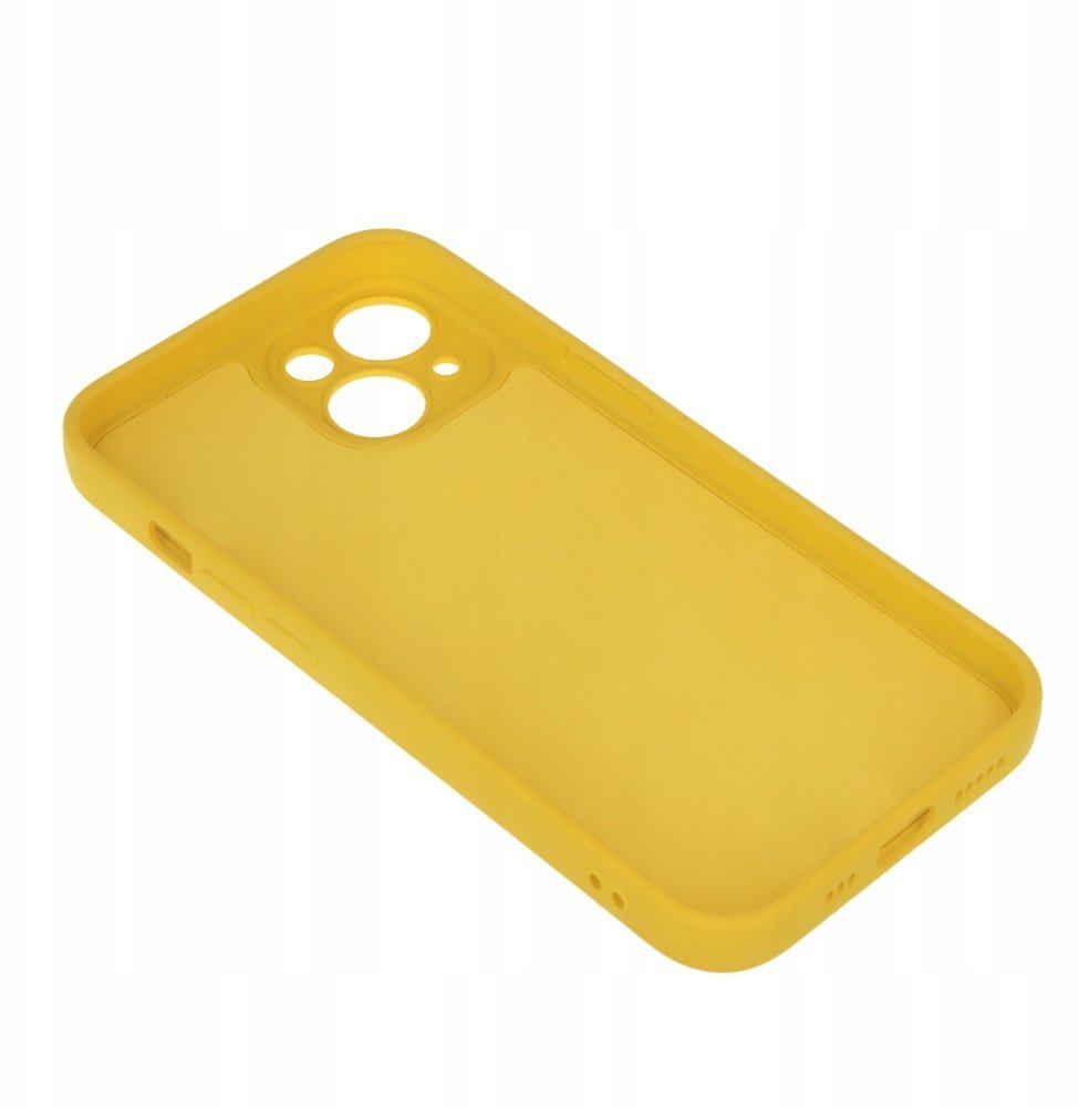 iLike Tylny pokrowiec Samsung Galaxy A35 5G Silicon case Yellow GSM182599