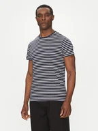 Koszulki męskie - Calvin Klein T-Shirt K10K114177 Granatowy Slim Fit - miniaturka - grafika 1