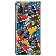 Etui i futerały do telefonów - ERT GROUP etui na telefon Xiaomi 11 LITE 4G/5G, case oryginalny i oficjalnie licencjonowany przez DC, wzór Liga Sprawiedliwości 001, optymalnie dopasowane, plecki z TPU - miniaturka - grafika 1