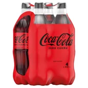 Napoje gazowane - Coca-Cola zero Napój gazowany 4 x 850 ml - miniaturka - grafika 1