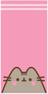 DUŻY RĘCZNIK KOT PUSHEEN 70x140 KĄPIELOWY PLAŻOWY BAWEŁNIANY RÓŻOWY - Pościel dla dzieci - miniaturka - grafika 1