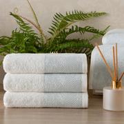 Ręczniki - Ręcznik 70 x 140 Kąpielowy 485g/m2 Tulia 01 Biały - miniaturka - grafika 1