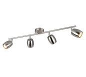 Lampy sufitowe - NANCY R86264007 regulowana lampa sufitowa nikiel mat 4xGU10 - miniaturka - grafika 1