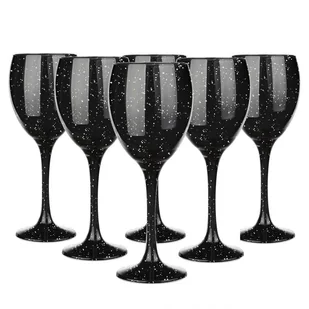 Czarne kieliszki do wina, drinków Galaktyka 300 ml 6 szt - Kieliszki Czarne kieliszki do wina, drinków Galaktyka 300 ml 6 szt - Kieliszki - miniaturka - grafika 1