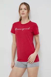 Koszulki sportowe damskie - Rossignol t-shirt bawełniany kolor czerwony - grafika 1