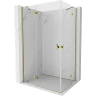 Kabiny prysznicowe - Mexen Mist-H Duo kabina prysznicowa uchylna 100 x 70 cm, transparent, złota - 8A5-100L-070P-50-00 - miniaturka - grafika 1