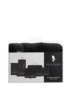 Walizki - Zestaw organizerów do walizki Puccini, 6 szt., czarne - miniaturka - grafika 1