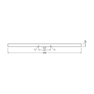 OSRAM Żarówka liniowa LED S14d 4,7W żarówka rurkowa 2700K 50cm matowa - Żarówki LED - miniaturka - grafika 1