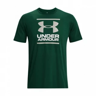 Koszulki sportowe męskie - Męski t-shirt z nadrukiem Under Armour GL Foundation SS T - zielony - UNDER ARMOUR - grafika 1