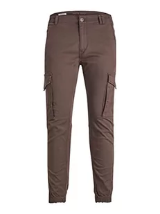 Bestseller A/S Męskie spodnie cargo JPSTPAUL JJJFLAKE AKM NOOS, Seal Brown, 32/30, Seal Brown, 32W / 30L - Spodenki męskie - miniaturka - grafika 1