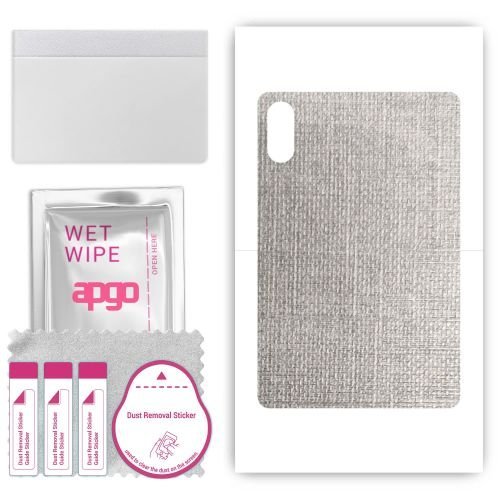 folia naklejka skórka strukturalna na TYŁ do Honor Pad V8 Pro WiFi - Tkanina Denim Szary - apgo SKINS