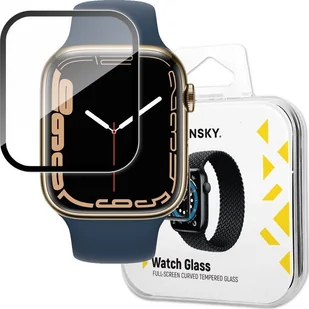 Braders Szkło Hybrydowe do Apple Watch 7 / 8 45 mm czarny - Akcesoria do smartwatchy - miniaturka - grafika 1