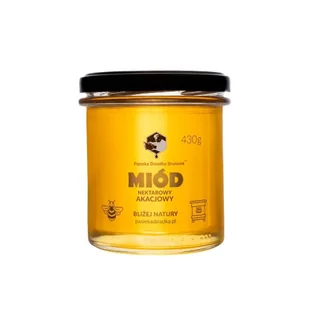 Miód akacjowy 430g Pasieka Dziadka Brunona - Miód - miniaturka - grafika 1