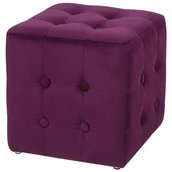 Pufy i podnóżki - BLmeble Pufa fioletowa WISCONSIN BLmeble - miniaturka - grafika 1