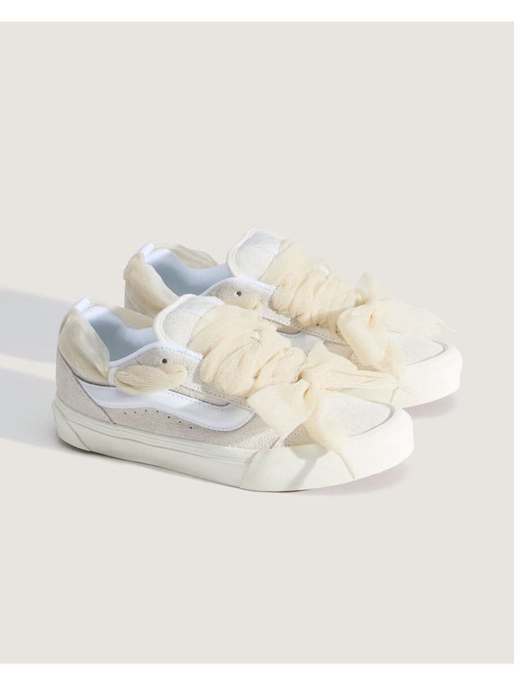 Vans Skórzane sneakersy w kolorze beżowym
