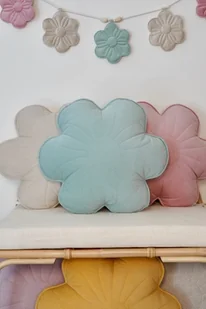 Girlanda dekoracyjna welwetowa kwiaty "Pastelowy bukiet" - Girlandy - miniaturka - grafika 1