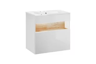 Comad Bahama White szafka 60 cm podumywalkowa wisząca Biel Alpejska/Dąb Wotan BAHAMAWHITE820FSC - Szafki łazienkowe - miniaturka - grafika 2