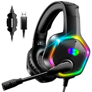 Mozos G1000 RGB czarne - Słuchawki - miniaturka - grafika 1