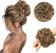 Ozdoby do włosów - FESHFEN Spinka do Messy Bun - Kok z Klipsem, Mieszany Brąz i Blond - miniaturka - grafika 1