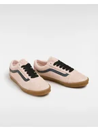 Trampki damskie - Vans Skórzane sneakersy w kolorze jasnoróżowym - miniaturka - grafika 1