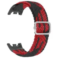 Akcesoria do zegarków - Beline do Mi Band 8 Nylon Czarno-czerwony - miniaturka - grafika 1